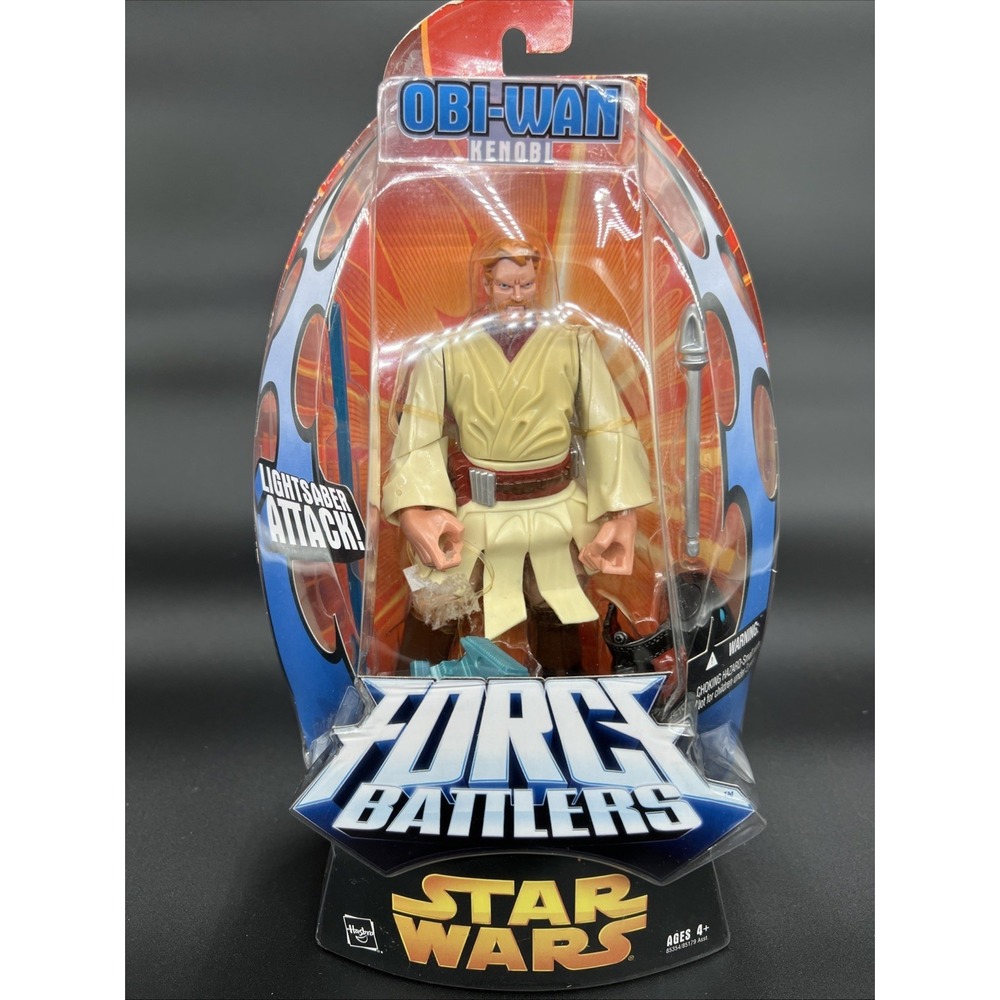 Star Wars Force Battlers Obi-Wan Kenobi Action Figure Lightsaber Attack